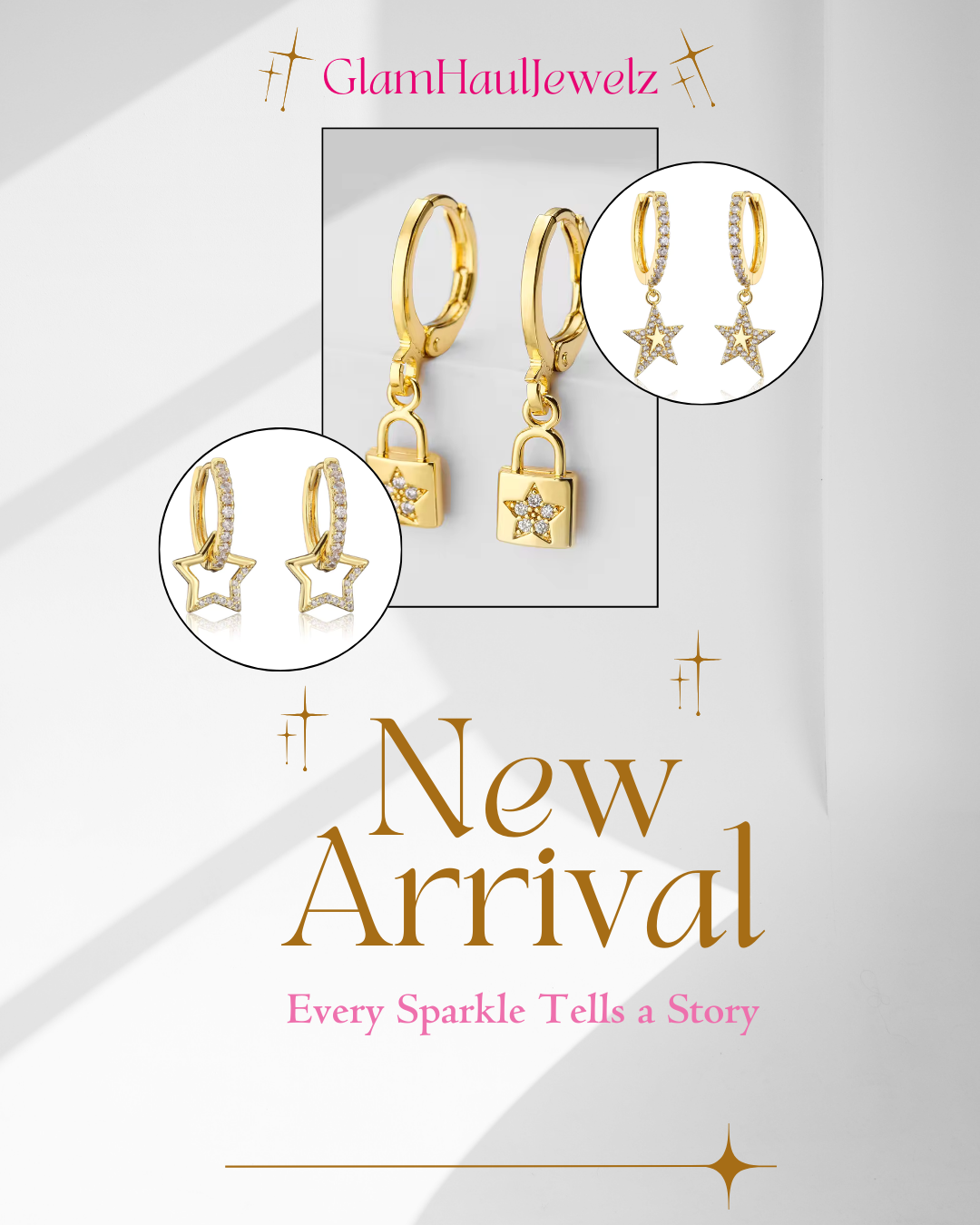 Starry Deluxe Edition Huggie hoop earring