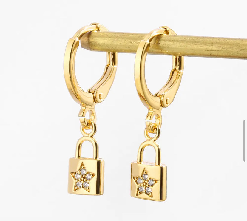 Locket Edition Huggie hoop earring