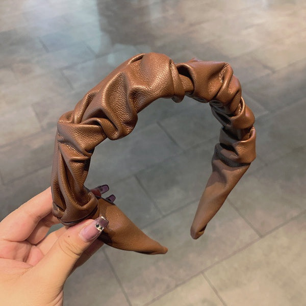 Paris Faux Leather Headband