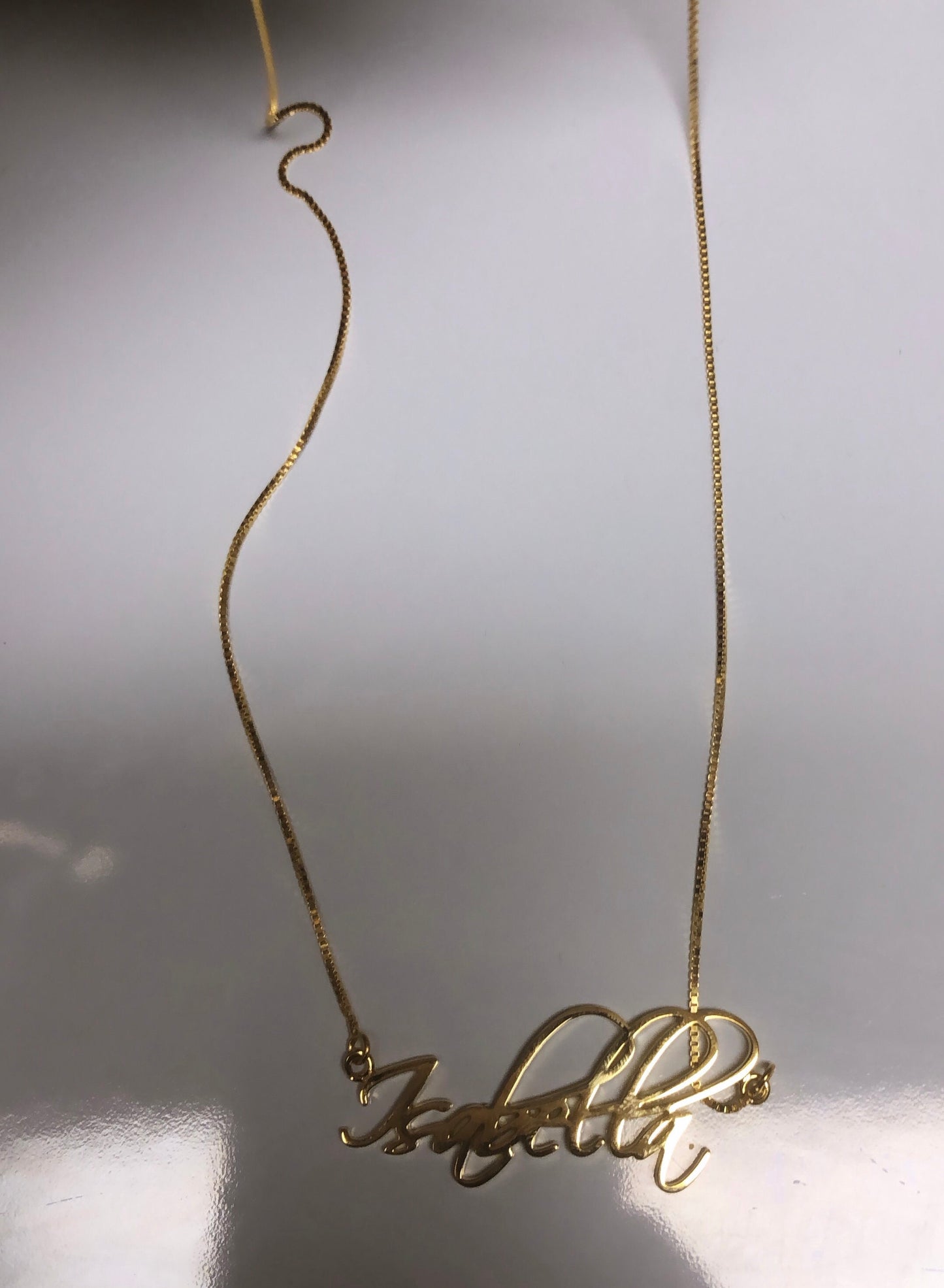 Simply Cursive Custom Gold Plated Name Necklace 925