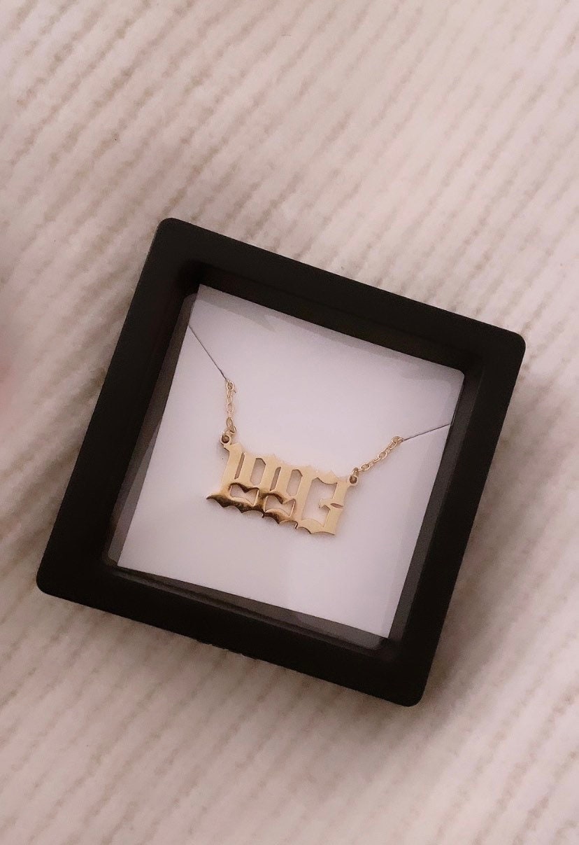 Birth Year Necklace