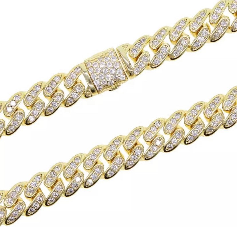 Pave Mini Cuban Link Anklet