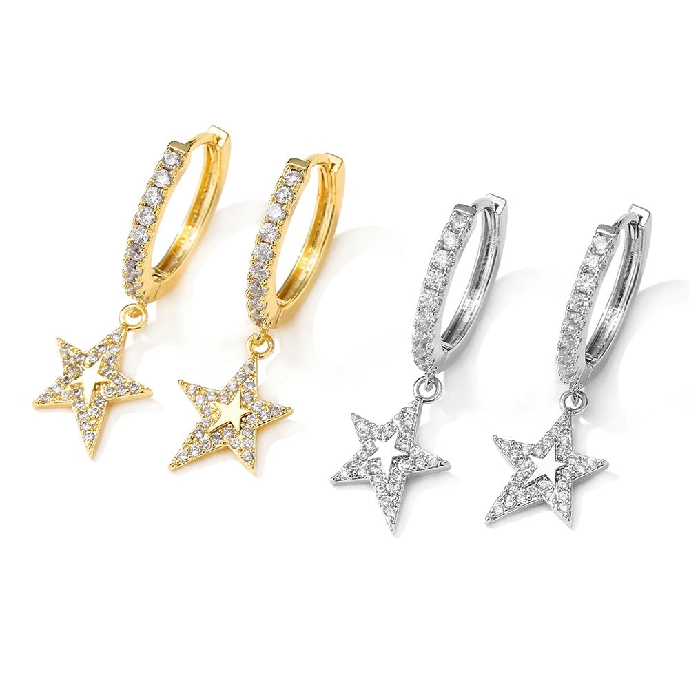 Starry Edition Huggie hoop earring