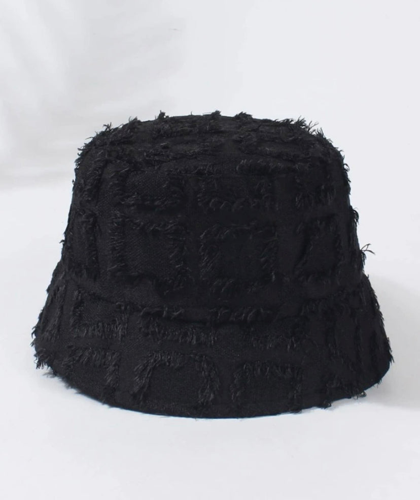 Daly Frayed Denim Bucket Hat