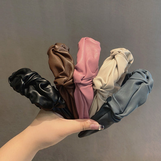Paris Faux Leather Headband