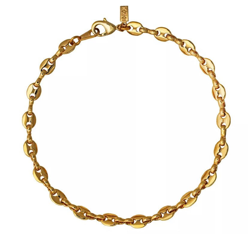 18K Gold Plated Gocciano Chain Anklet / Ankle Bracelet